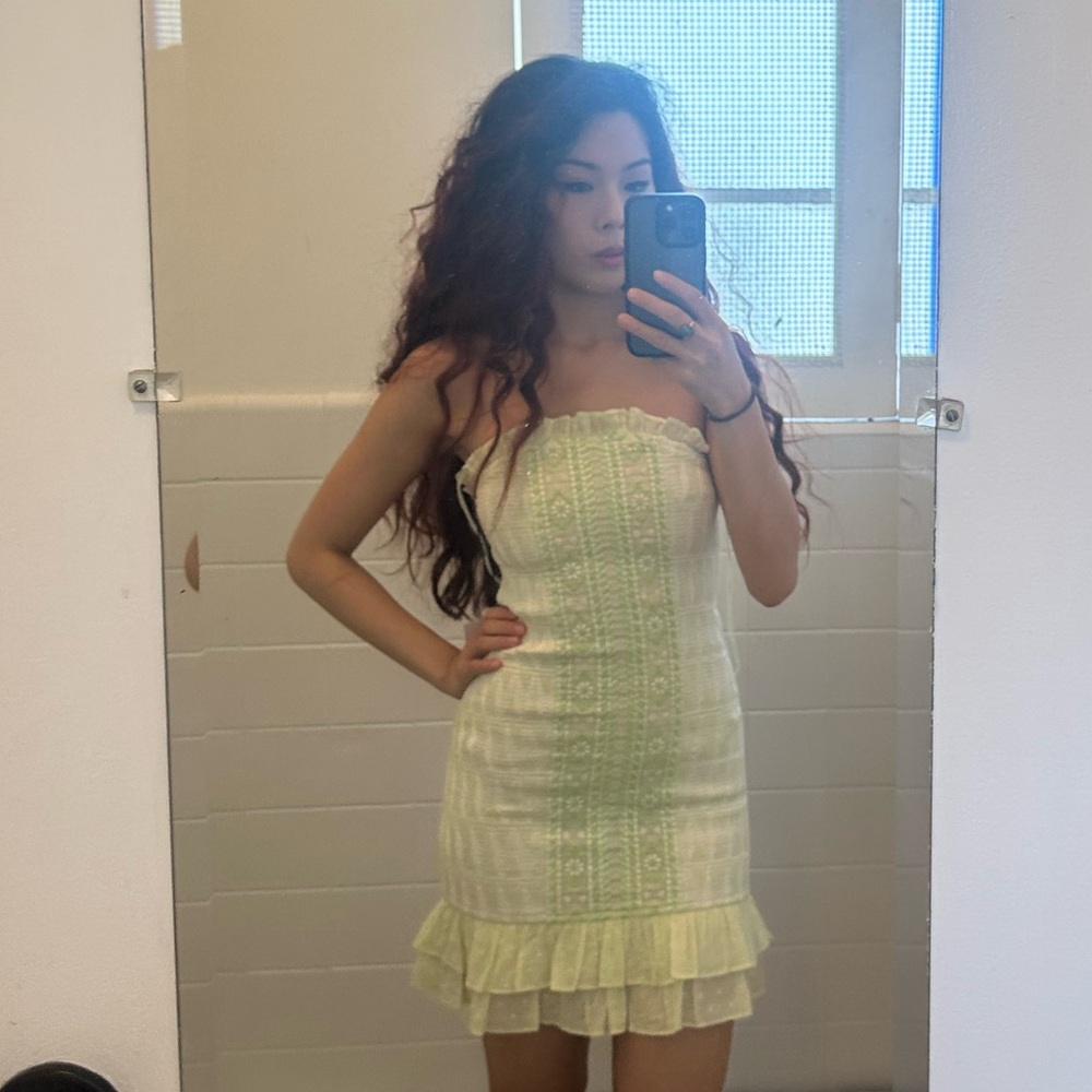 MAJORELLE Matilda Mini Dress in sage